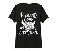 Les Vaches des Highlands sont Mon Animal Spirituel T-Shirt Haut de Gamme