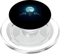 Les vaisseaux spatiaux sous la Lune terrestre Funny Meme PopSockets PopGrip pour MagSafe