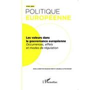 Les valeurs dans la gouvernance européenne Occurrences, effets et modes de régulation - François Foret - L'harmattan - broché - Revue