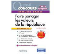Les valeurs de la République aux concours - Epreuve orale de mise en situation professionnelle - Jean-Louis Auduc - Hachette Education - broché - Scolaire / Universitaire