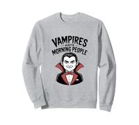 Les Vampires détestent Les Gens du Matin Halloween Humour Sweatshirt