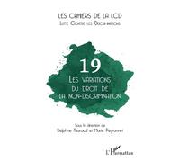 Les variations du droit de la non-discrimination - Collectif - L'harmattan - broché - Revue