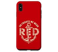 Les vendredis, Nous portons du Rouge, souvenez-Vous de Tous Ceux Qui étaient déployés Coque pour iPhone XS Max