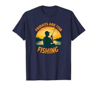 Les vendredis sont pour la pêche | Pêche amusante en plein air T-Shirt