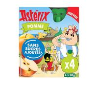 LES VERGERS DE CHATEAUBOURG - Compote Pomme Astérix, Saveur Naturelle et Onctueuse (4x90g) - Le Lot De 4