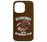 Les vers Rouges sont Mon Plan de Retraite | Funny Worm Farming Coque pour iPhone 13 Pro