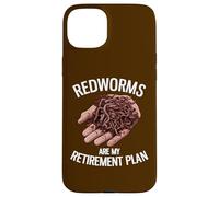 Les vers Rouges sont Mon Plan de Retraite | Funny Worm Farming Coque pour iPhone 15 Plus