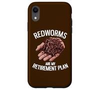 Les vers Rouges sont Mon Plan de Retraite | Funny Worm Farming Coque pour iPhone XR