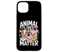 Les Vies d'animaux végétariens comptent Coque pour iPhone 15 Plus