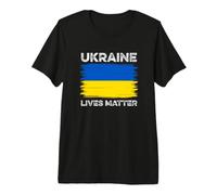 Les Vies des Ukrainiens comptent : Une Ukraine Libre, Paix, liberté, solidarité T-Shirt Haut de Gamme