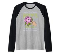 Les Vieux botanistes ne meurent jamais, Ils dépérissent Simplement Une Fleur Manche Raglan