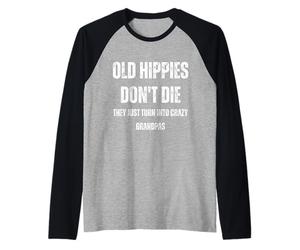 Les Vieux Hippies ne Deviennent-Ils Pas Simplement des Grands-pères Fous Manche Raglan