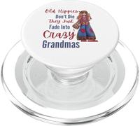 Les Vieux Hippies ne meurent Pas Deviennent Fous, Grand-mère, Vieux PopSockets PopGrip pour MagSafe