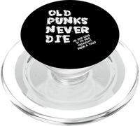 Les Vieux Punks ne meurent jamais | Punk Rocker | Mohawk Punker PopSockets PopGrip pour MagSafe