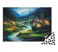 Les Villages Puzzle 1000 Pièces Educa Jouet en Bois Divertissement Créatif De l'art De La Décoration River Jeu Éducatif Challenge Toy Adultes & Enfants des 14 Ans 1000pcs (75x50cm)
