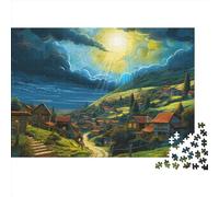 Les Villages Puzzle 1000 Pièces Educa Jouet en Bois Divertissement Créatif Décoration Intérieure Sunshine Ville Jeu Éducatif Challenge Toy Adultes & Enfants des 14 Ans 1000pcs (75x50cm)
