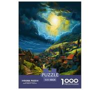 Les Villages Puzzle 1000 Pièces Jouet Cadeau Unique Décoration Intérieure Jeu Éduchatif Challenge Toy Adultes & Enfants des 14 Ans 38x26cm/1000pcs