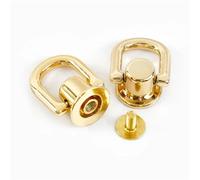 les vis à tête ronde, D Ring Bag Handle Screw Rivets 10mm Multicolor 5/10/20pcs for DIY Craft(Lightgold,10mm-5Pcs)