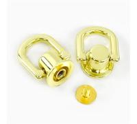 les vis à tête ronde, D Ring Bag Handle Screw Rivets 10mm Multicolor 5/10/20pcs for DIY Craft(Palelightgold,10mm-5Pcs)