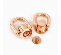 les vis à tête ronde, D Ring Bag Handle Screw Rivets 10mm Multicolor 5/10/20pcs for DIY Craft(Rosegold,10mm-20Pcs)
