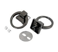 les vis à tête ronde, DIY 18mm Metal O Ring Side Clip Buckle Screw Rivets Multicolor 5-10 Pcs(Black,18mm-5Pcs)