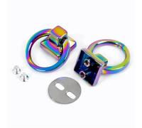 les vis à tête ronde, DIY 18mm Metal O Ring Side Clip Buckle Screw Rivets Multicolor 5-10 Pcs(Colored,18mm-10Pcs)