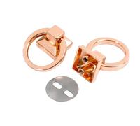 les vis à tête ronde, DIY 18mm Metal O Ring Side Clip Buckle Screw Rivets Multicolor 5-10 Pcs(Rosegold,18mm-5Pcs)