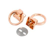 les vis à tête ronde, DIY 18mm Metal O Ring Side Clip Buckle Screw Rivets Multicolor 5-10 Pcs(Rosegold,18mm-10Pcs)