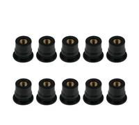 Les Vis M4 M5 M6 Ecrous En Caoutchouc 10 Pièces Fixation Aveugle Pare-brise Carénage Moto Fixation Capot Accessoires Boulons De Fixation Moto