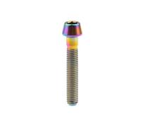 les vis, Vis de frein à disque M5 à tête conique, lot de 4, titane grade 5, multicolore, 9-60 mm(Rainbow,40MM-M5)