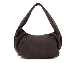 LES VISIONNAIRES Greta Essential Sac à bandoulière Cuir véritable 43 cm brun