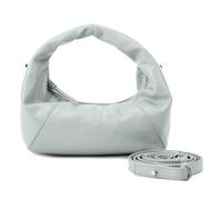 LES VISIONNAIRES Greta Sac à bandoulière Cuir véritable 20 cm gris