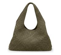 LES VISIONNAIRES Paz Weave Sac à bandoulière Cuir véritable 44 cm olive