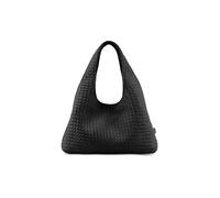 LES VISIONNAIRES Paz Weave Silky Sac à bandoulière Cuir véritable 42 cm noir