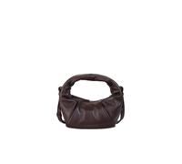 LES VISIONNAIRES Sac en cuir - Mini Sac GRETA MINI ESSENTIAL SILKY rouge foncé