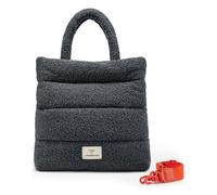 LES VISIONNAIRES Unio Shopper Sac à main 34 cm gris
