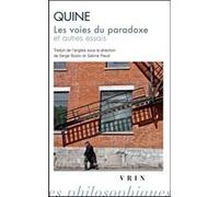 Les voies du paradoxe et autres essais Willard Van Orman Quine (Auteur)