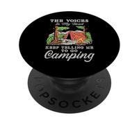 Les Voix dans ma Main ne cessent de me dire de Faire du Camping PopSockets PopGrip Adhésif