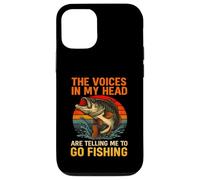 Les Voix dans ma tête me Disent d'aller pêcher l'achigan Coque pour iPhone 12/12 Pro