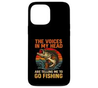 Les Voix dans ma tête me Disent d'aller pêcher l'achigan Coque pour iPhone 13 Pro Max
