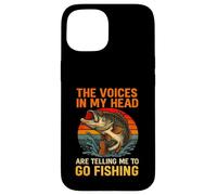 Les Voix dans ma tête me Disent d'aller pêcher l'achigan Coque pour iPhone 15