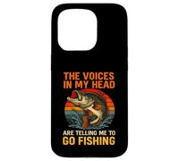 Les Voix dans ma tête me Disent d'aller pêcher l'achigan Coque pour iPhone 15 Pro