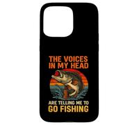 Les Voix dans ma tête me Disent d'aller pêcher l'achigan Coque pour iPhone 15 Pro Max