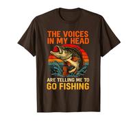 Les Voix dans ma tête me Disent d'aller pêcher l'achigan T-Shirt