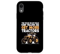 Les voix dans ma tête n'arrêtent pas de me dire « Achetez plus de tracteurs » Coque pour iPhone XR