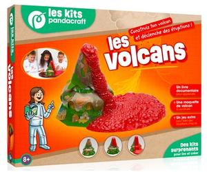 Les volcans - Kit Pandacraft dès 8 ans Fabrique ton volcan et déclenche des éruptions ! - Collectif - Pandacraft - Boîte ou accessoire - Jeux livres objets