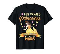 Les Vraies princesses sont nées en mars T-Shirt