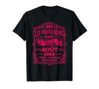 Les Vraies Reines sont Nées en Août 1963 - Cadeau 63 Ans T-Shirt