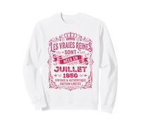 Les Vraies Reines sont Nées en Juillet 1950 - Cadeau 76 Ans Sweatshirt