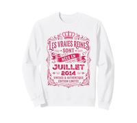 Les Vraies Reines sont Nées en Juillet 2014 - Cadeau 12 Ans Sweatshirt